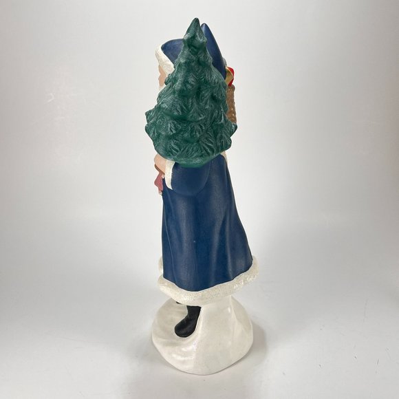 Vtg Old World Santa Claus Provincial Mold Hand Painted Ceramic Christmas 90s - Picture 5 of 15